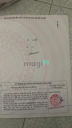 Hình ảnh Bán 185m2 đất ở thị trấn cần đước giá chỉ 1tỷ250