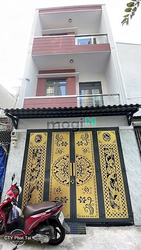 Hình ảnh Nhà Mới Xây Mới Lê Văn Quới đông đúc hẻm xe hơi