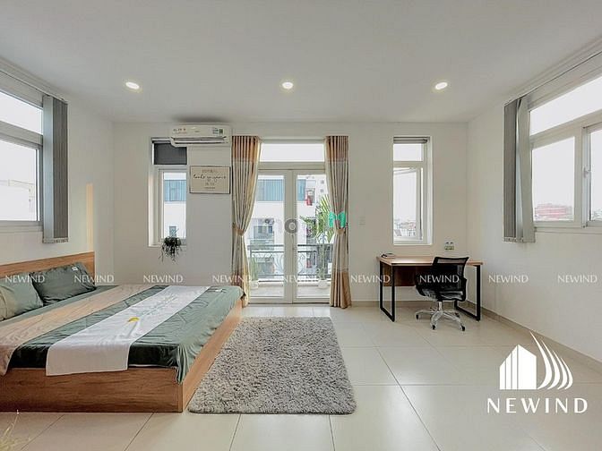 Hình ảnh Cho thuê căn bancon fullnt Mới _máy giặt riêng cạnh quận 4, q1,Q2