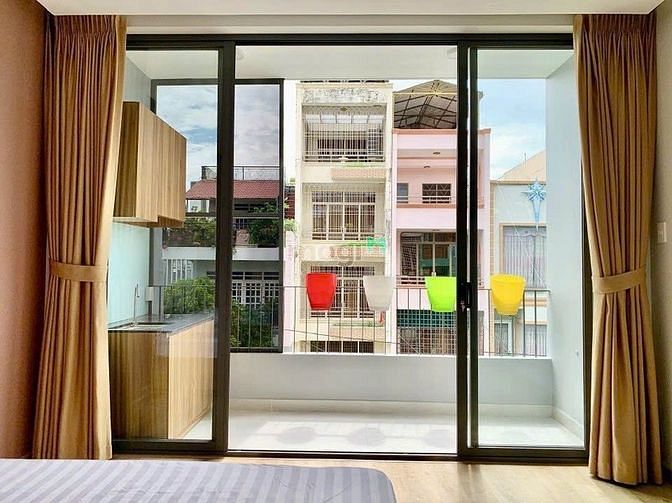 Hình ảnh Ban công Studio, Full nội thất 🥨🥨 Thiết kế hiện đại tại Quận Tân Phú