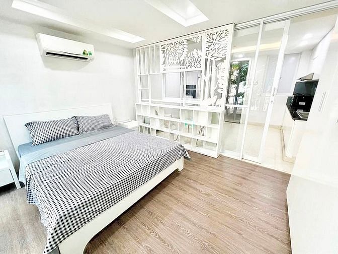 Hình ảnh Mb6623 nạp rút nhanh chóng 1 phòng ngủ ban công, full nội thất gần Phan Đăng Lưu