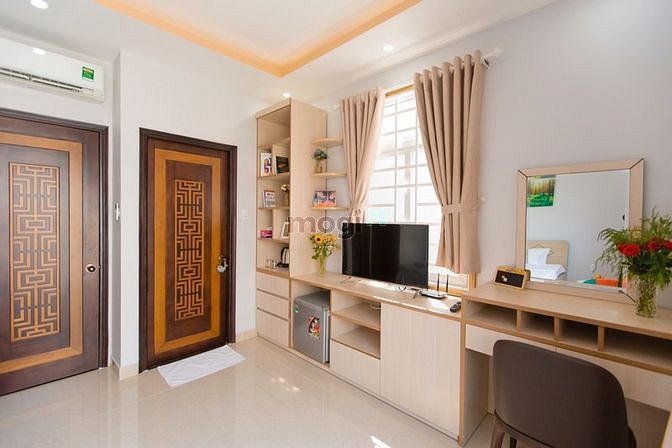 Hình ảnh 🌈Mb6623 nạp rút nhanh chóng mới 100% ban công lớn 35m2 Full nội thất gần CV Lê Văn Tám.