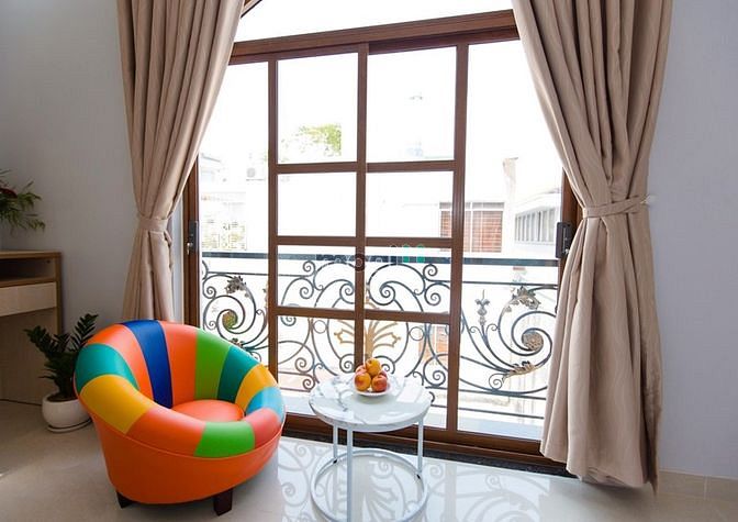 Hình ảnh 🌈Mb6623 nạp rút nhanh chóng mới 100% ban công lớn 35m2 Full nội thất gần CV Lê Văn Tám.