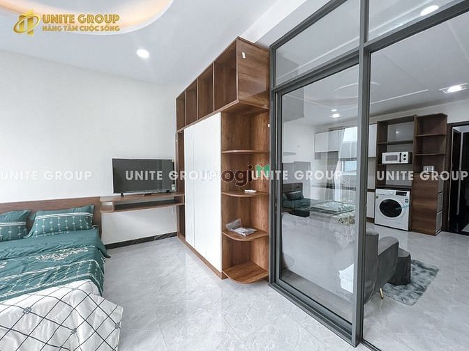 Hình ảnh 1PN 50m2 full nội thất có máy giặt riêng gần chợ Tân Định