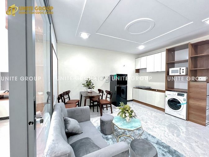 Hình ảnh 1PN 50m2 full nội thất có máy giặt riêng gần chợ Tân Định