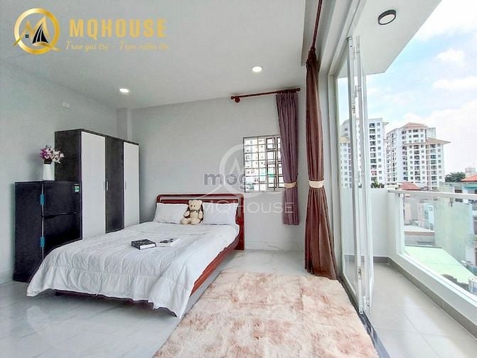 Hình ảnh Ban công Studio Full nội thất Gần Đầm Sen, Lotte Mart Lê Đại Hành, Q11