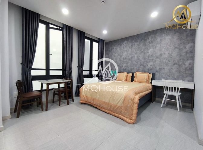 Hình ảnh Studio ban công full nội thất, sảnh lễ tân, bảo vệ 24/7, siêu an ninh