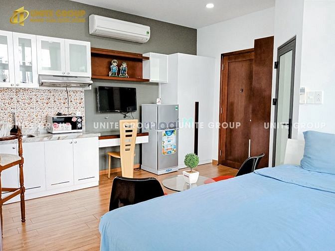Hình ảnh Studio cửa sổ lớn & máy giặt riêng full nội thất Bùi Hữu Nghĩa Quận 3
