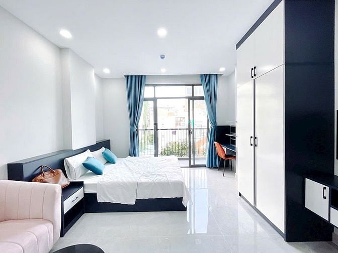 Hình ảnh 🔅1PN VIEW THÀNH PHỐ🔅Tone trắng cực sang - Ít chi phí ✅