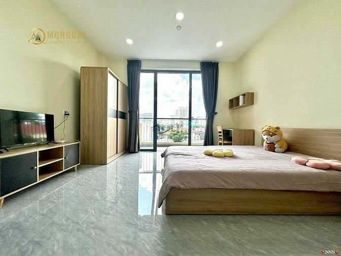 Hình ảnh Cho Thuê Studio Bancolny View Đẹp 45M2 Mới Leng Kengg⭐⭐Phan Đăng Lưu