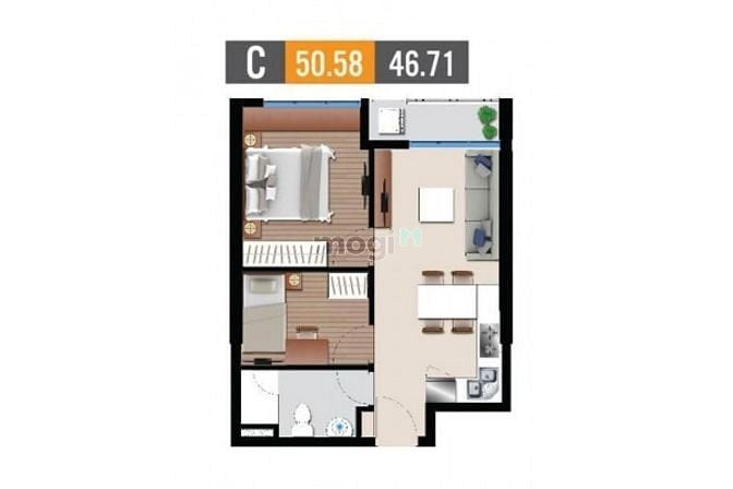 Hình ảnh Cho Thuê Căn Hộ 2PN- 7triệu, nhận nhà ở ngay