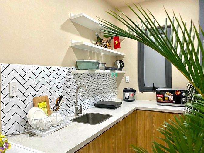 Hình ảnh Studio tách bếp full Nt ban công gần chợ Tân Định,Cv Lê Văn Tám, cầu B