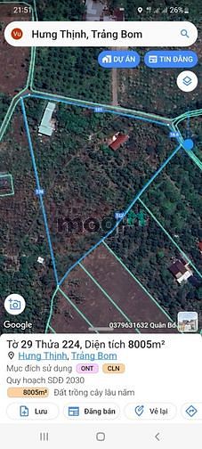Hình ảnh Bán 2 lô Đất xã Hưng Thịnh Trảng Bom Đồng Nai