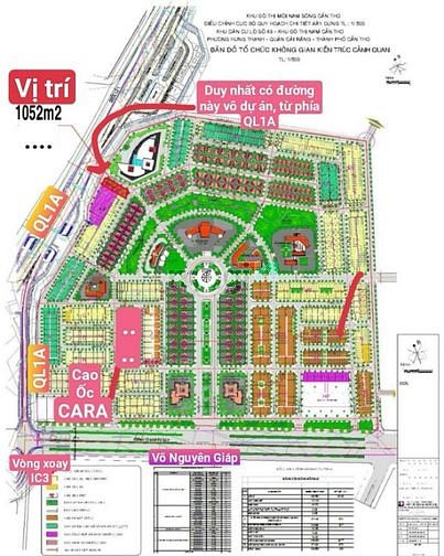 Hình ảnh Đất công 3 mặt tiền KDC Cty8 view cầu Cần Thơ - 1025m2 - 55 tỷ