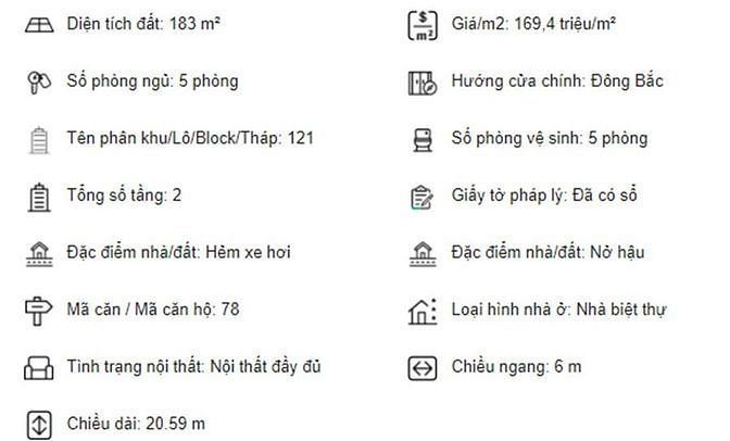 Hình ảnh Biệt thự Nở Hậu Mb6688 đang hoakt động tốt độc nhất Q2