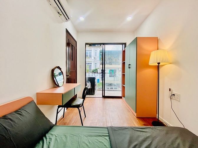Hình ảnh Studio 1PN bancon bao chill ở đường số 85 Tân Quy cách Lotte 5p đi xe