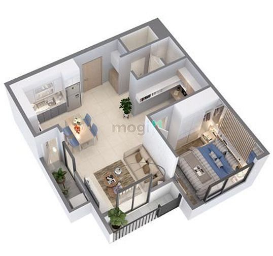 Hình ảnh Cho Thuê Căn Hộ Pegasuite 2. DT: 52m2/1PN +1. Giá: 5,5 triệu.