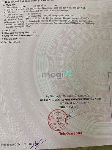 Hình ảnh Lô đất ngộp 2 mặt tiền TP Tây Ninh Khu phố Ninh Thọ ,Phường Ninh Sơn ,