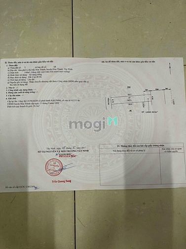 Hình ảnh [HOÀ THÀNH] Cần bán đất thị trấn Hoà Thành -Diện tích:(4,9x29)