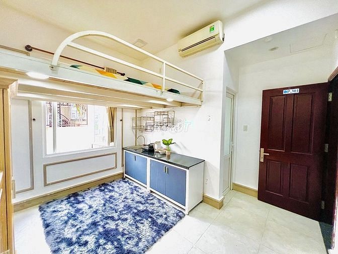Hình ảnh Duplex full nội thất - Gác cao cửa sổ lớn.