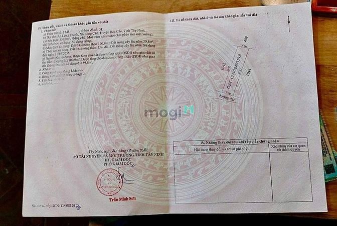 Hình ảnh Cơ hội có 1 0 2 anh chị ơi!!! E cần bán ra nhanh lô đất  thuộc bến cầu