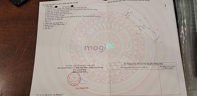 Hình ảnh Lô đất đẹp, Bàu Đồn, Gò Dầu Tây Ninh, Bán lỗ 100 tr nhanh gọn