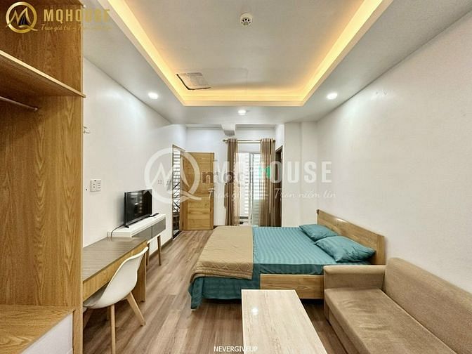 Hình ảnh Cho Thuê Studio Bancolny Máy Giặt Riêng Gần Hàng Xanh__Nhà Mới 100%