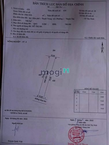Hình ảnh CẦN BÁN ĐẤT ĐẸP THẠNH TÂN  - Khu vực : Xã Thạnh Tân , Tp Tây Ninh  -