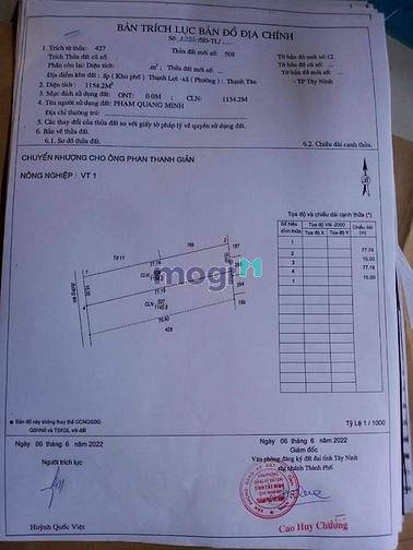 Hình ảnh CẦN BÁN LÔ ĐẤT ĐẸP  - Xã Thạnh Tân , Tp Tây Ninh  - Tiện ích : ViEW đẹ
