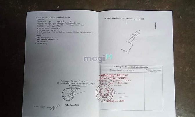 Hình ảnh Đất ngay chợ phường 3 -TH-PHố -Tây Ninh -Diện tích : 8x 20 m  -Nhà đất