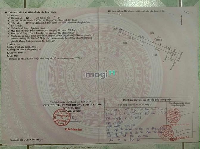 Hình ảnh *CẦN BÁN GẤP LÔ ĐẤT ĐẸP TÂN CHÂU! -Đất hiện đang có vườn chanh chuẩn
