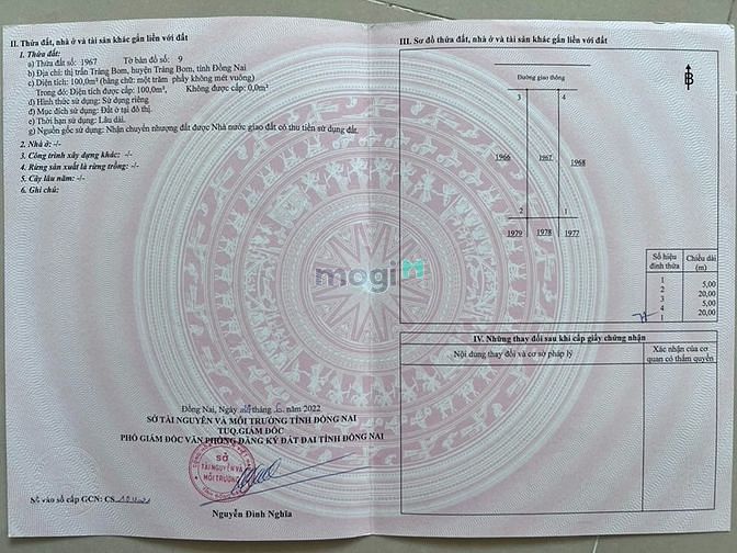 Hình ảnh cần bán 1 lô đất ODT trảng bom đồng nai