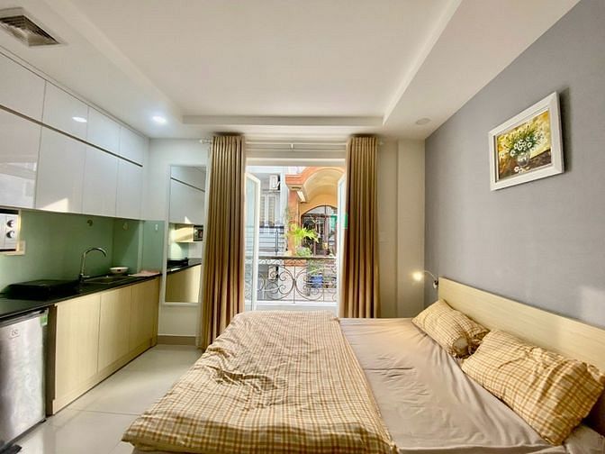 Hình ảnh Studio bancon cửa sổ lớn full nội thất An Dương Vương Quận 5