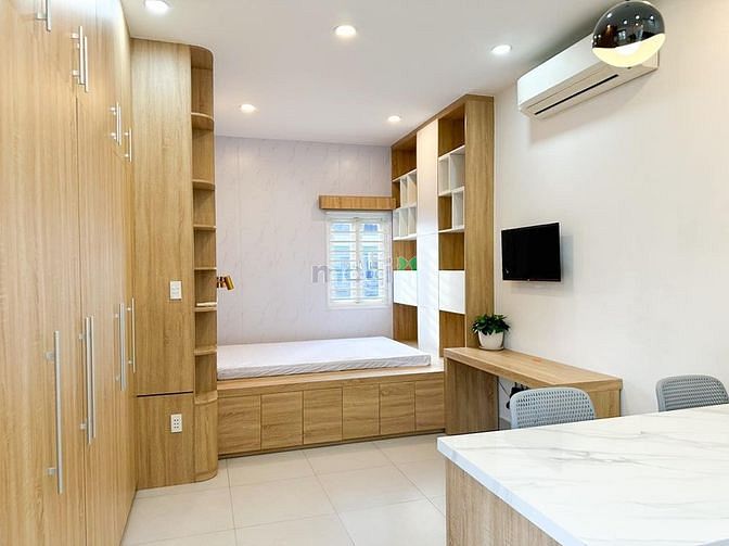 Hình ảnh Căn Hộ Cao Cấp Cửa Sổ Lớn Full Nội Thất Ngay CV Hoàng Văn Thụ