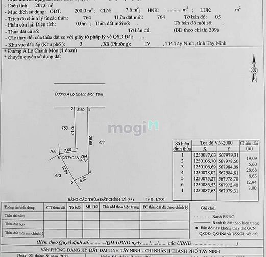 Hình ảnh 💥Bán đất Mặt Tiền Đường Chánh Môn A, Phường 4 TP TÂY NINH gần công vi
