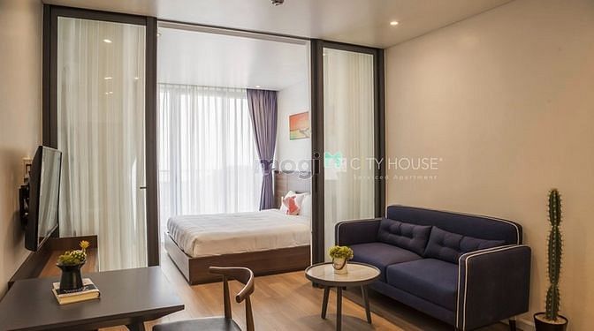 Hình ảnh Studio 1PN bancon máy giặt riêng lớn full nội thất Hoàng Sa Quận 3