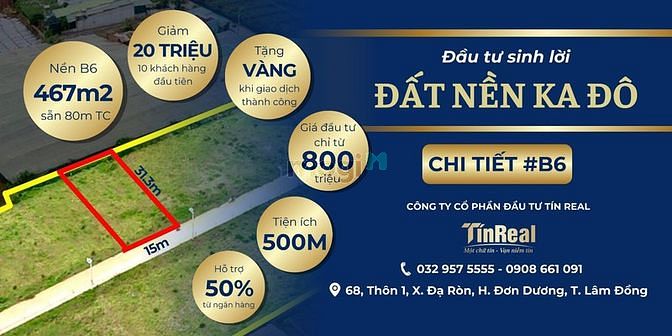 Hình ảnh Bùng nổ giao dịch đất nền Ka Đô - ven Đà Lạt. Chỉ 800 triệu/ nền