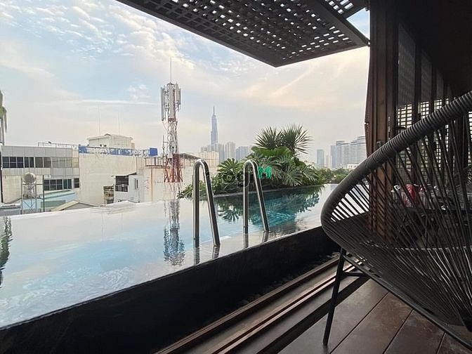Hình ảnh ✅1PN Design Style Balcony Combine Hồ Bơi or Cây Xanh Điên Biên Phủ BTH