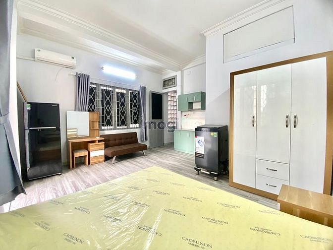 Hình ảnh Studio ban công, cửa sổ trời, máy giặt riêng, gần hutech, Hồng bàng