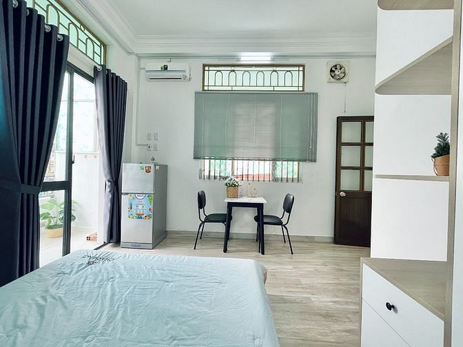 Hình ảnh Cho thuê CH Chung cư Mini 1PN nội thất mới 💯 - Hướng gió ban công