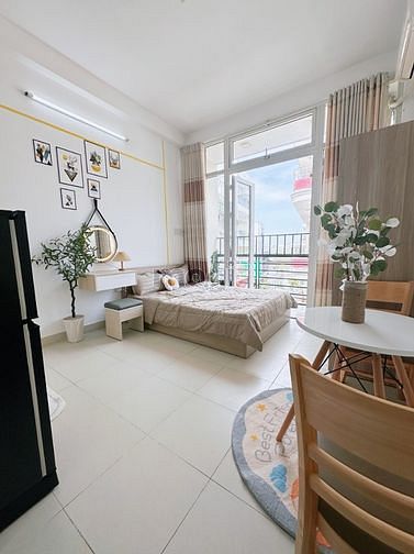 Hình ảnh Căn Hộ Studio Full Nội thất Ban Công gần Etown Cộng Hòa