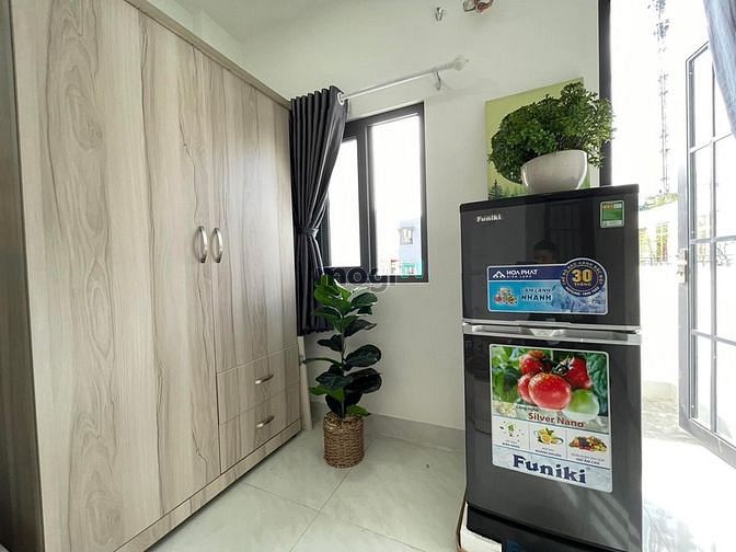 Hình ảnh Căn Hộ Dịch Vụ Quận 1, Studio tách bếp, Bancon, gần chợ Bến Thành, gần