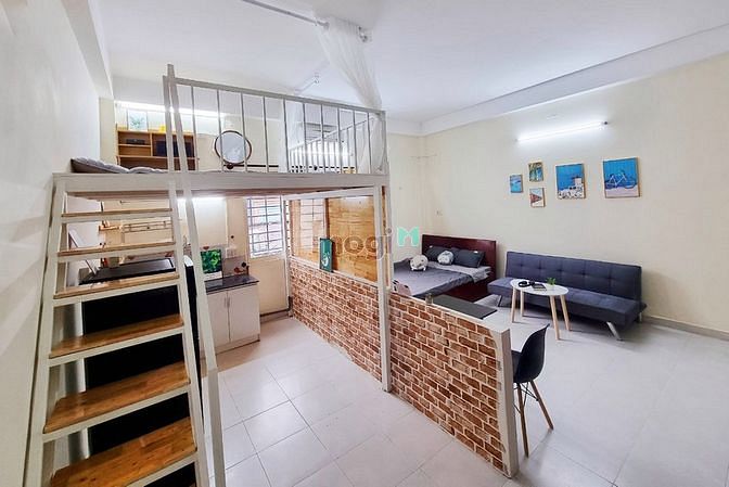 Hình ảnh Trống Sẵn Căn Hộ Dạng Duplex Cửa Sổ Siêu Rộng 45m2 Ngay Chợ Tân Bình