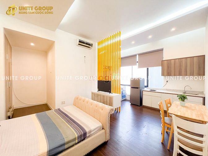 Hình ảnh CHDV mini cao cấp 1 phòng ngủ bancol của sổ lớn kết bên Q1
