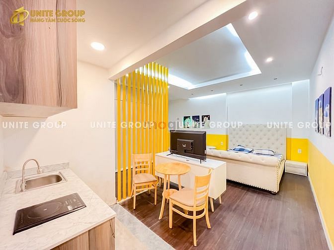 Hình ảnh CHDV mini cao cấp 1 phòng ngủ bancol của sổ lớn kết bên Q1