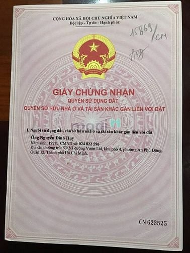 Hình ảnh Bán nhà đất, có dãy phòng trọ đang cho thuê 9 triệu/tháng