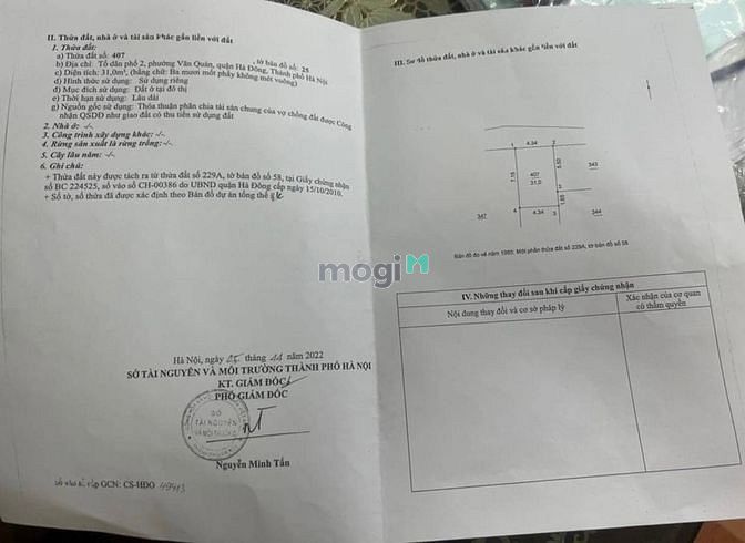 Hình ảnh Bán mảnh đất vuông Trần Phú Hà Đông ngõ thông thoáng
