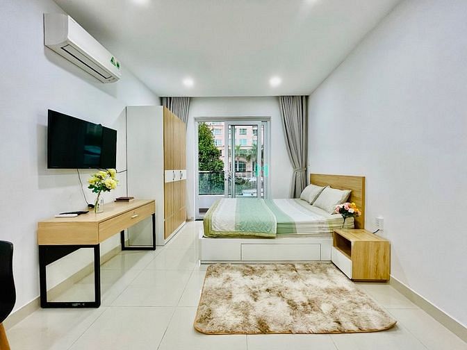 Hình ảnh Studio Full Nội Thất Siêu Thoáng Mát Ngay Cổng Trường Văn Lang CS3