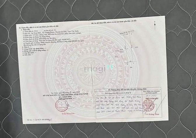 Hình ảnh Chủ gửi thanh phước gò dầu Tây ninh 5*27 full tc giá:620 triệu bao phí