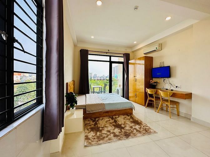 Hình ảnh Căn Hộ Studio Ban Công Đón Nắng Sáng View Sông Cực Thoáng